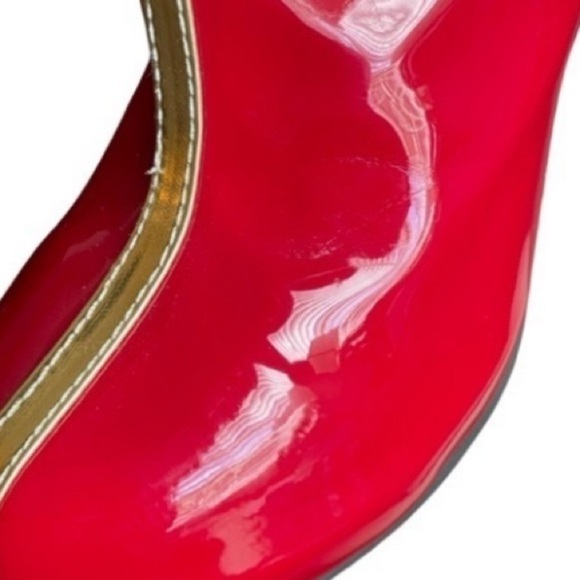 Costume Platform Boots-RED GOLD - Picture 8 of 16
